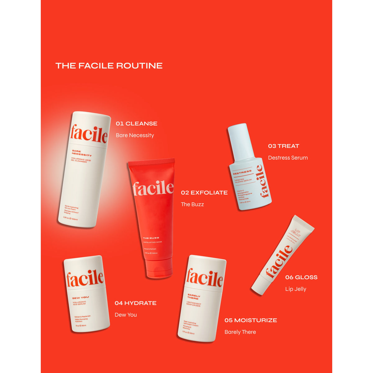 Facile Bare Necessity Hyaluronic Acid Gel Cleanser