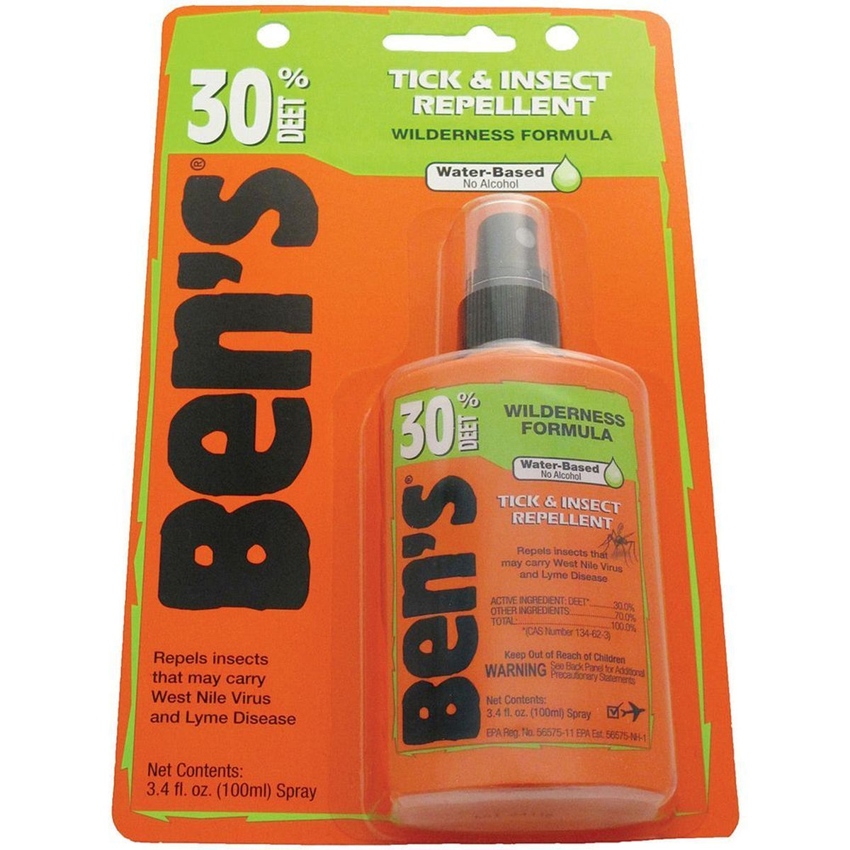 Bens Wildrns 3.4oz. Pump 30% Deet