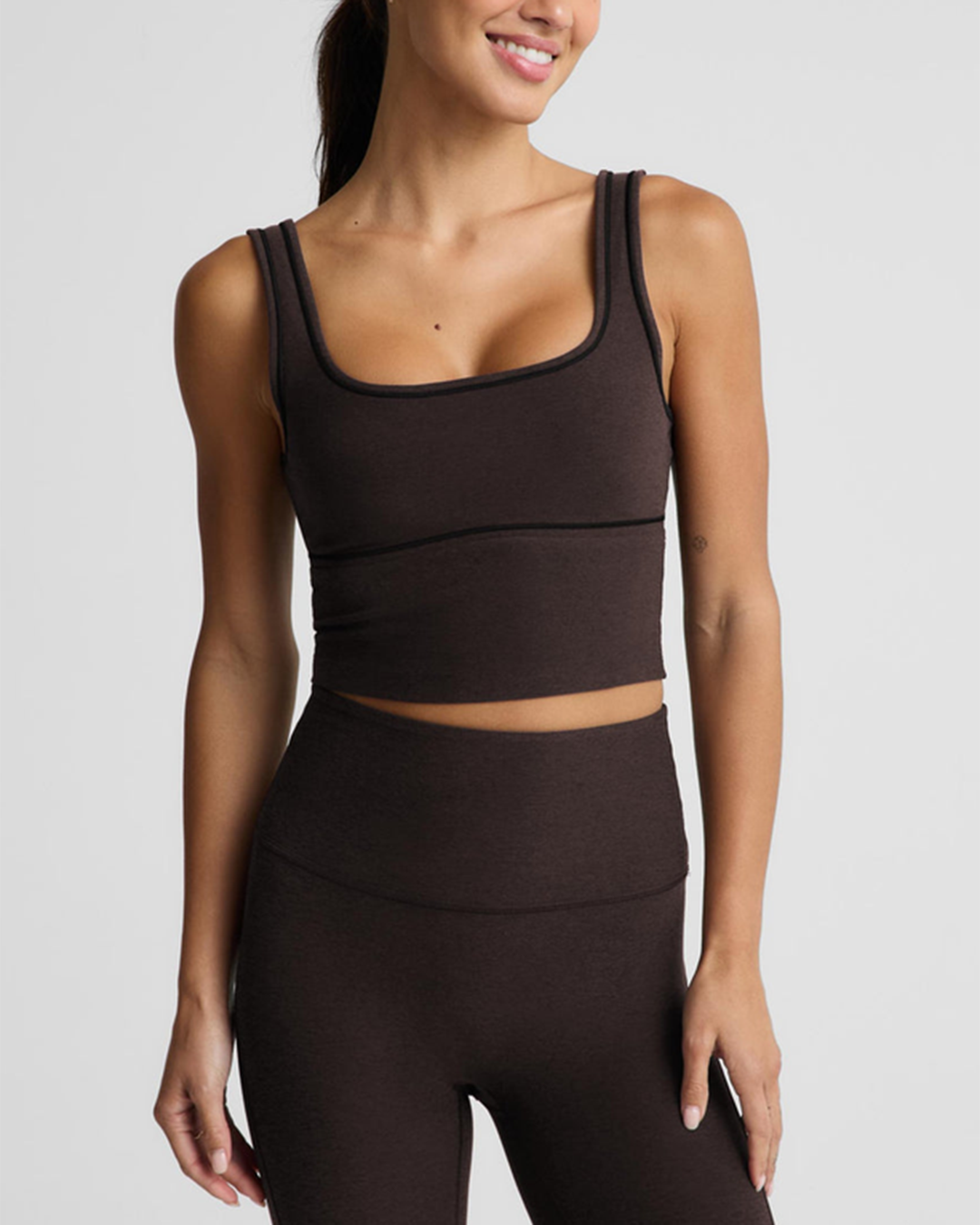 Womens Spacedye Dynamic Crop Tank