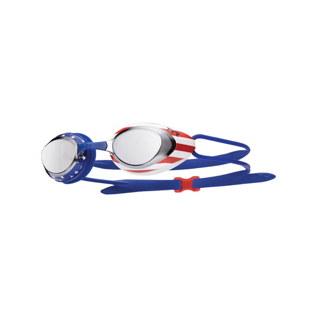 Tyr Black Hawk Racing Mirrored Goggles - Gold / Mtl / Rnbow