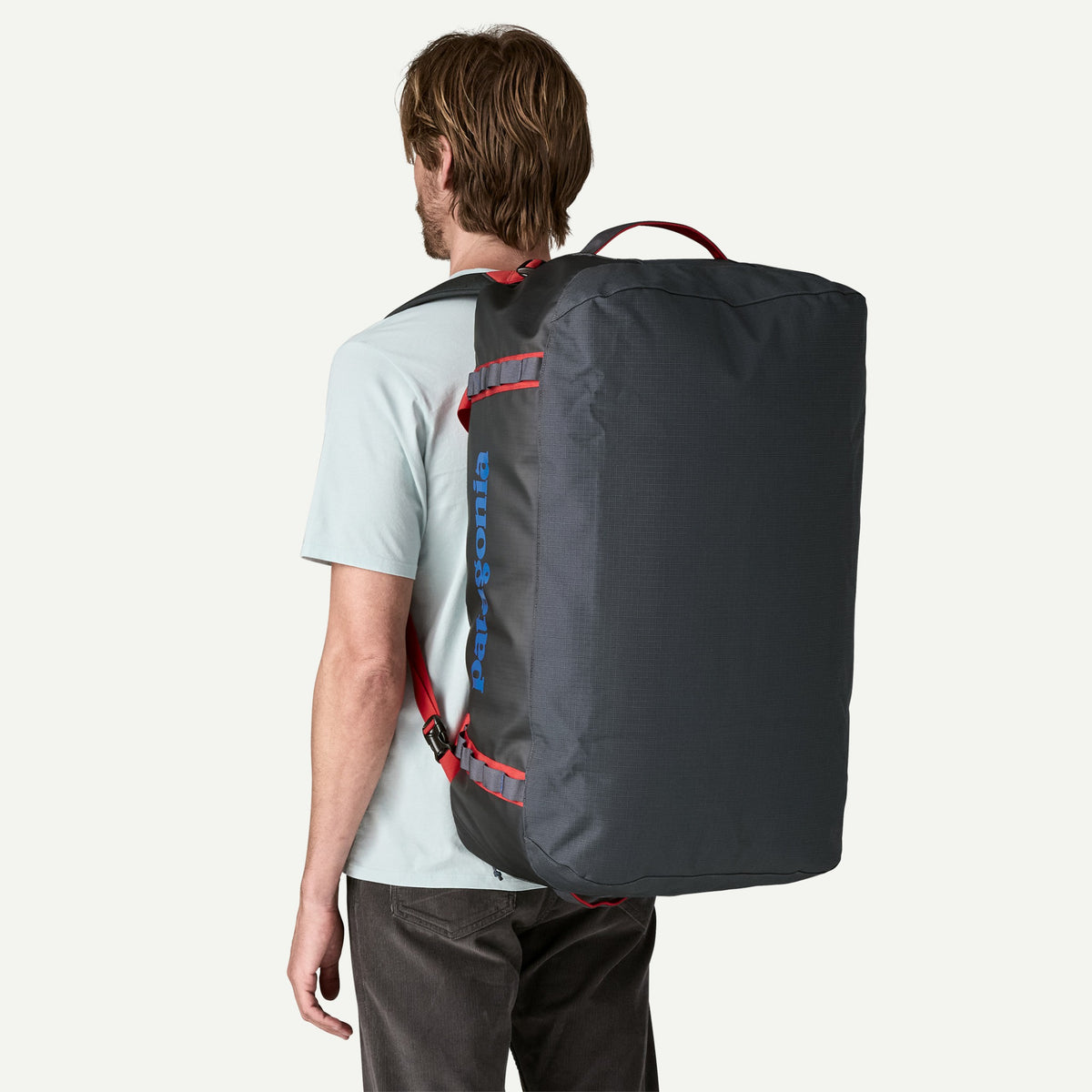 Patagonia Black Hole Duffel 70L - SMRE_Smolder Blue w/Amanita Red