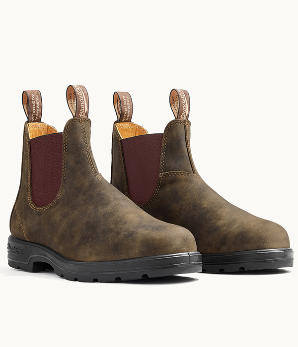 Unisex Classic Chelsea Boots Rustic Brown T-Style