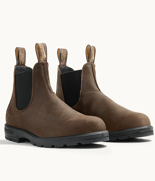 Mens Classic Chelsea Boots - Antique Brown T-Style