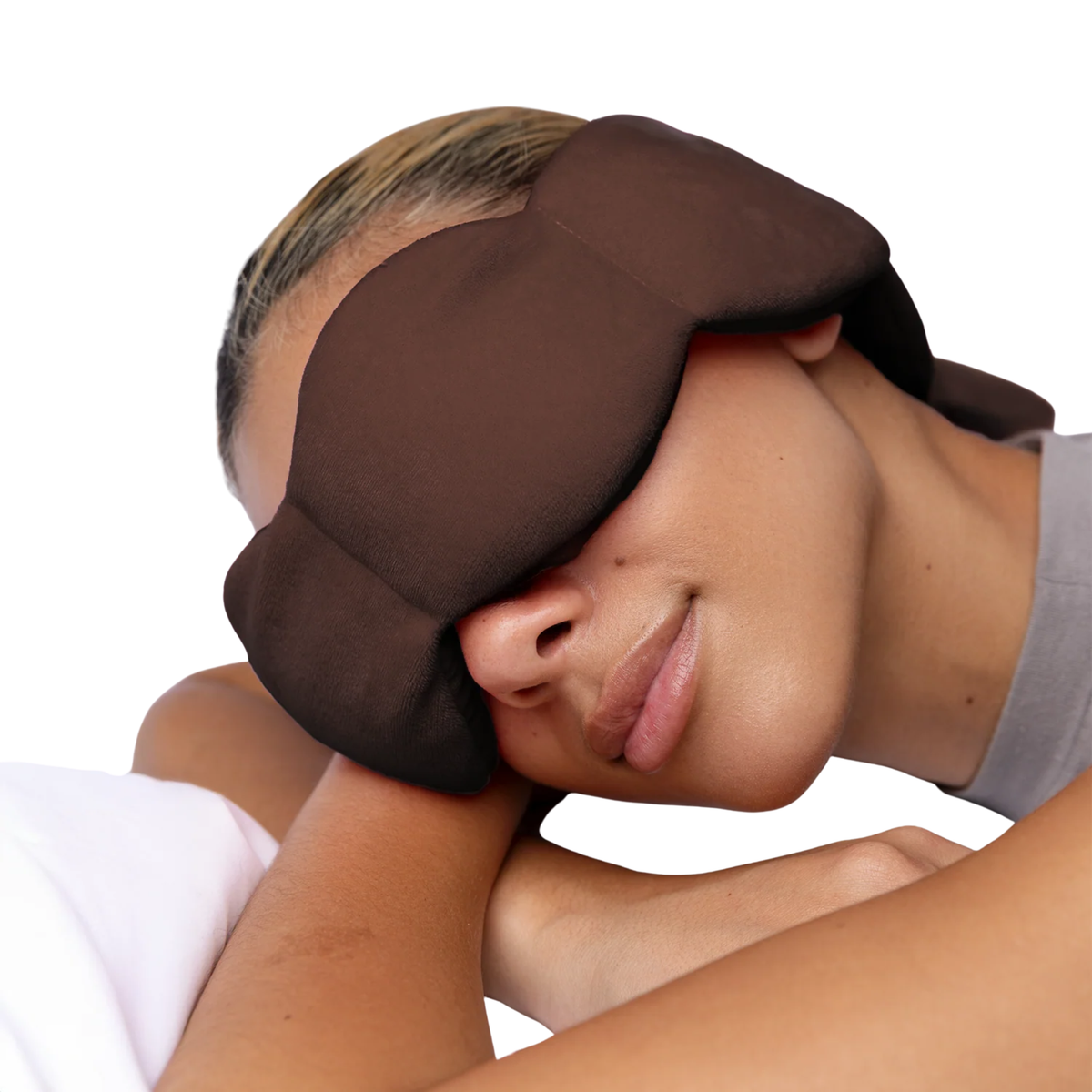 Nodpod Blush Weighted Sleep Mask - Eye Mask-Espresso