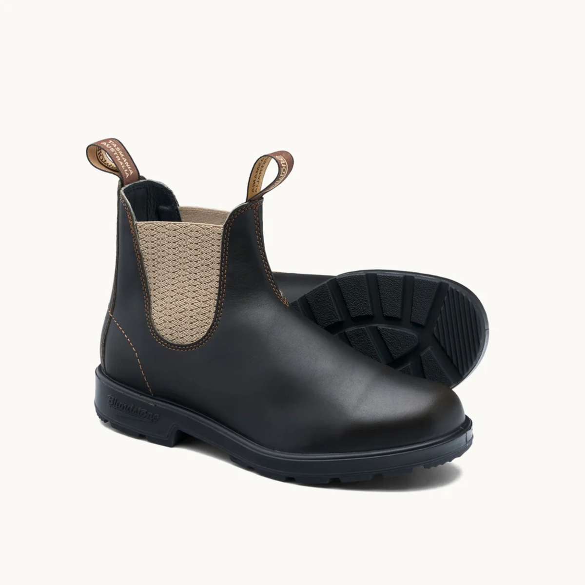 Blundstone Brown / Sand Elastic Side Boot V-Cut-Brown / Sand 