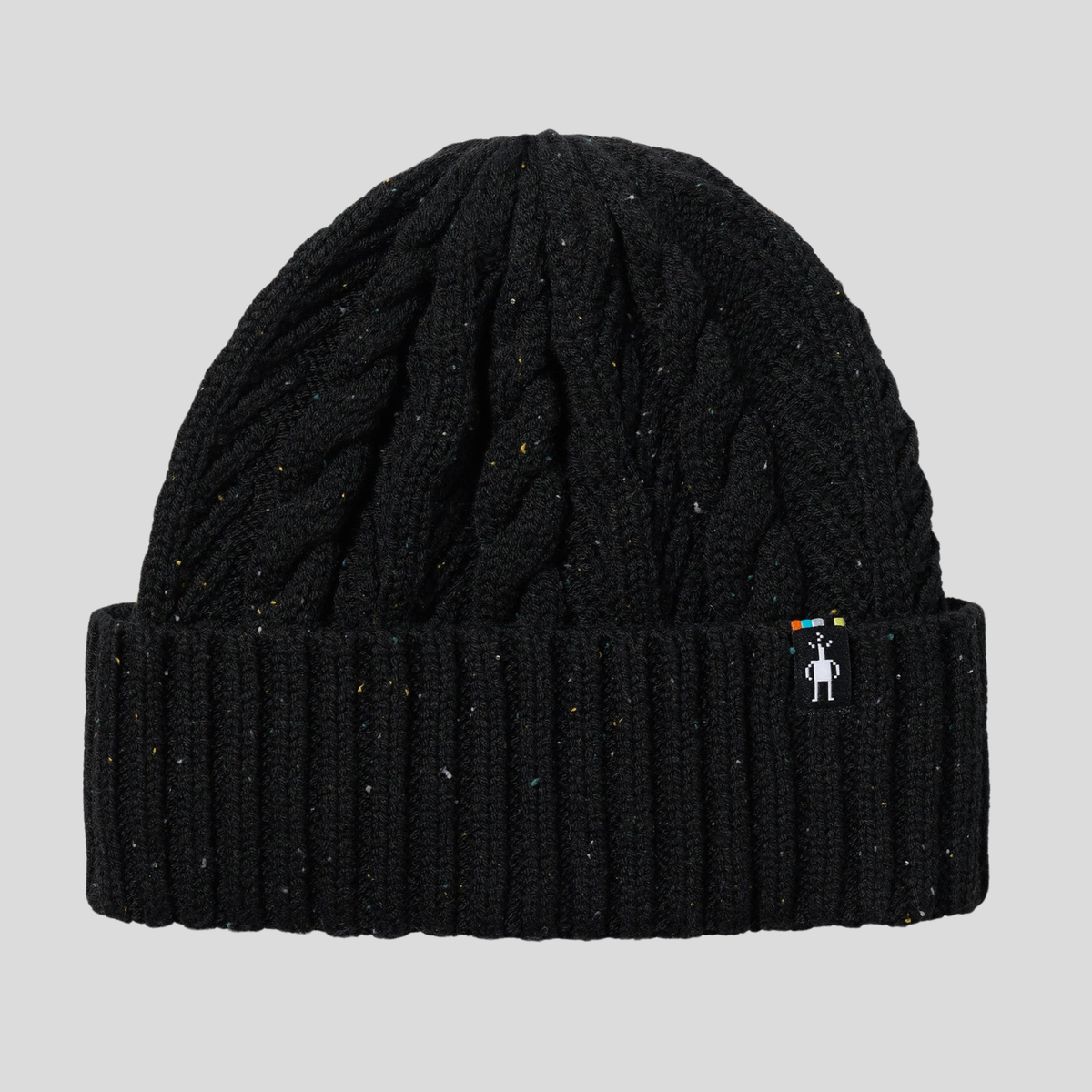 Smartwool Cable Knit Beanie F26-Black Donegal