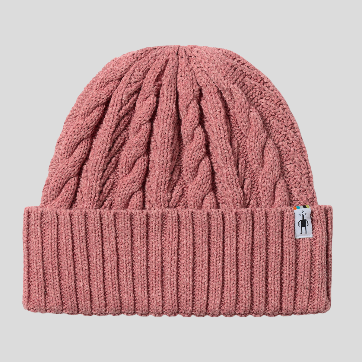 Smartwool Cable Knit Beanie F26-Rosewood Heather