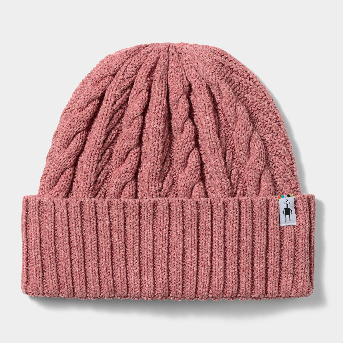 Smartwool Cable Knit Beanie F26 - R07_Rosewood Heather