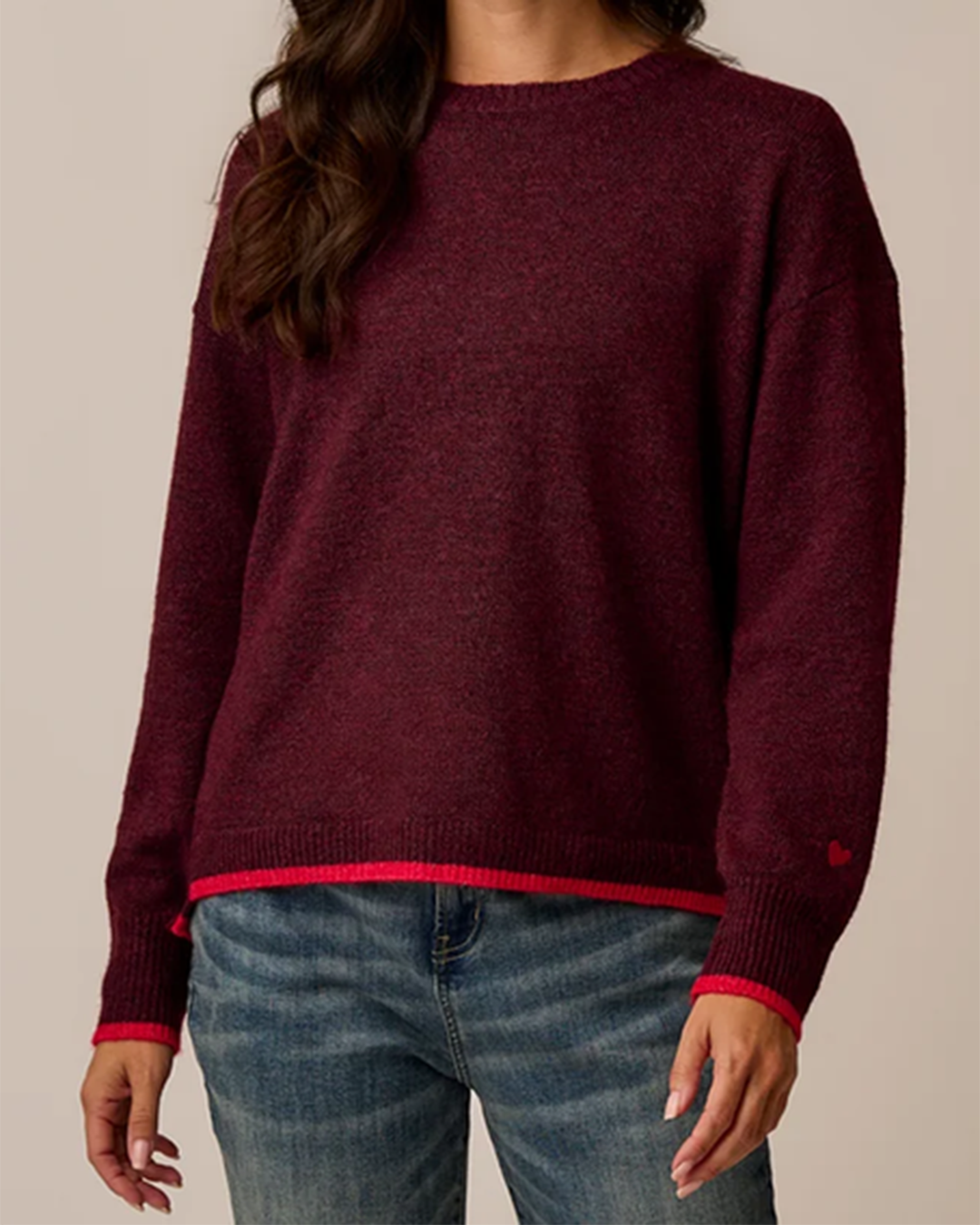 Womens Drue Fuzzy Sweater