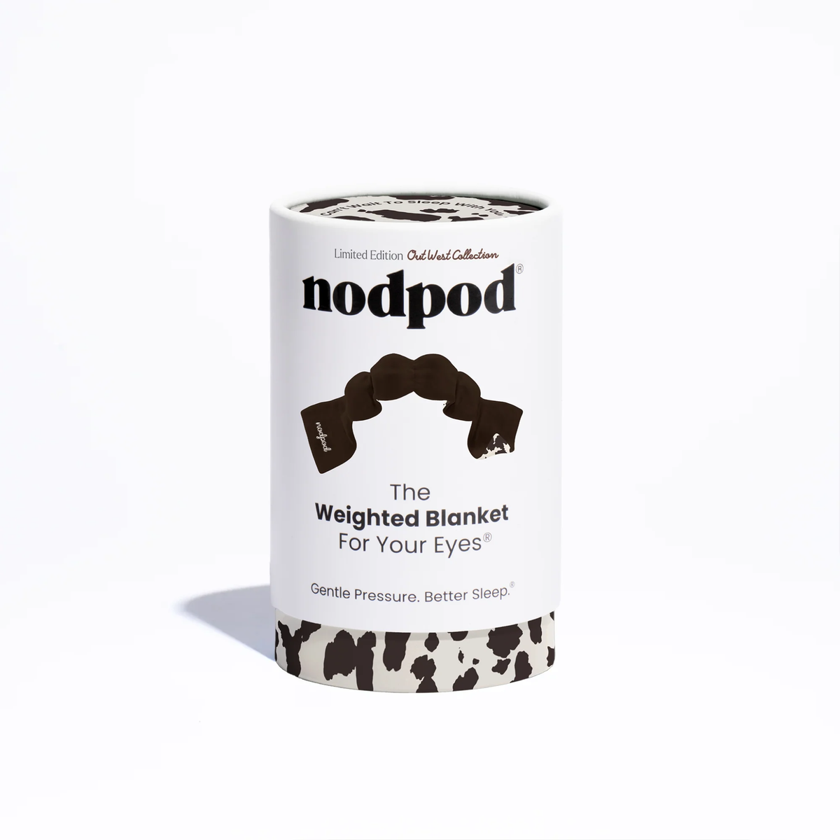 Nodpod Cowhide Weighted Sleep Mask - Eye Mask-Cowhide