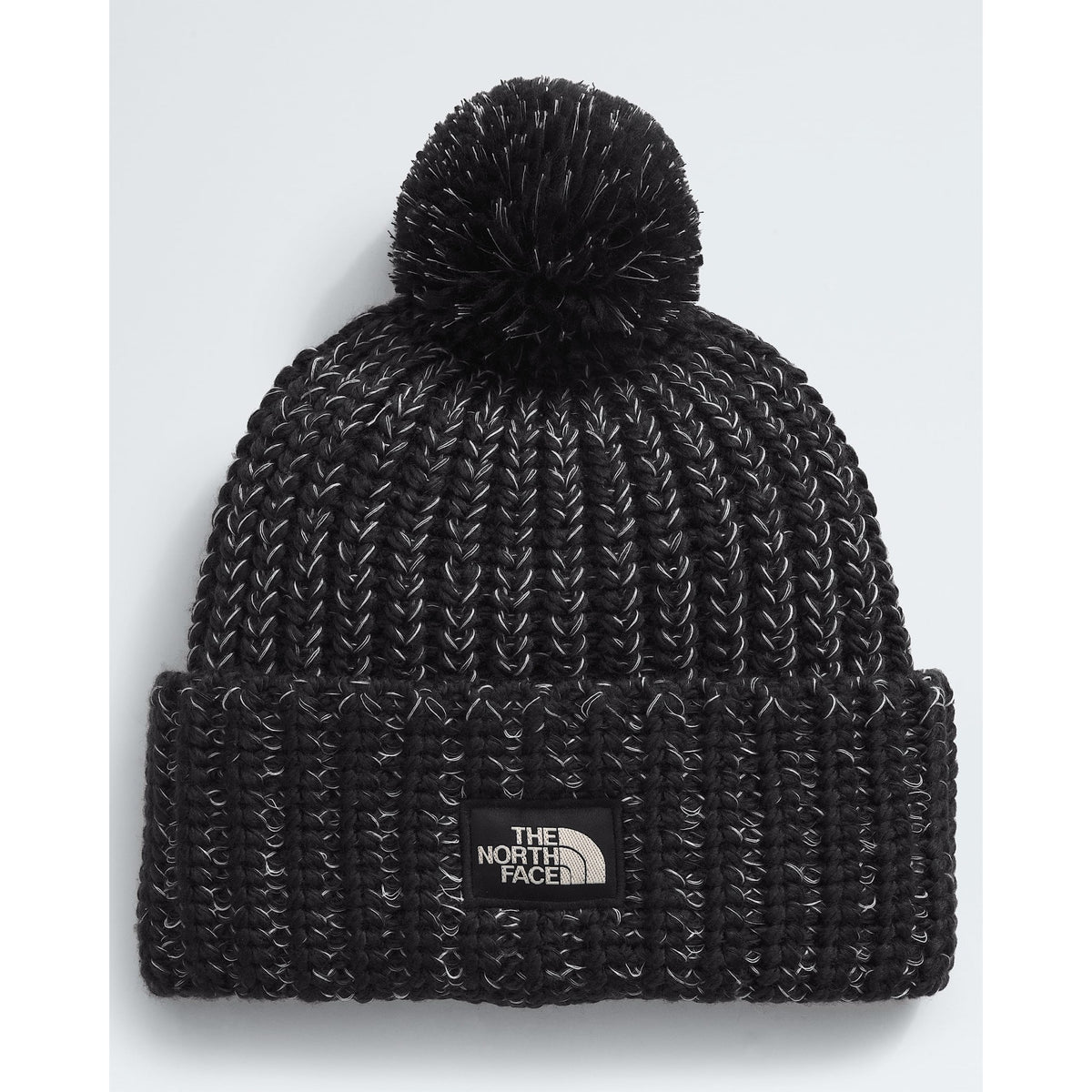 The North Face Cozy Chunky Cabin Beanie - VOR_TNF Black/White Dune