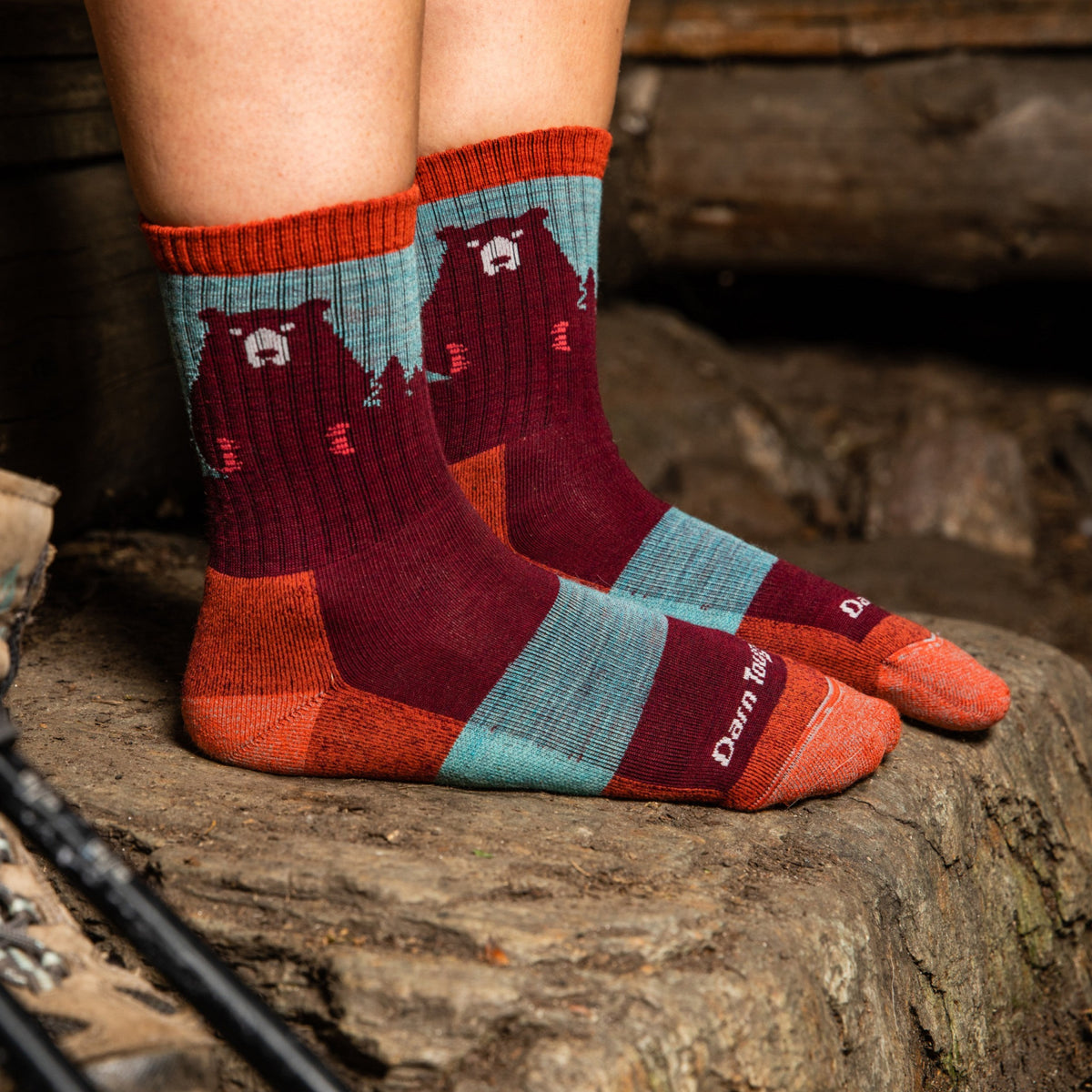 Darn Tough Vermont DARN TOUGH Bear Town Micro Crew Light Cushion