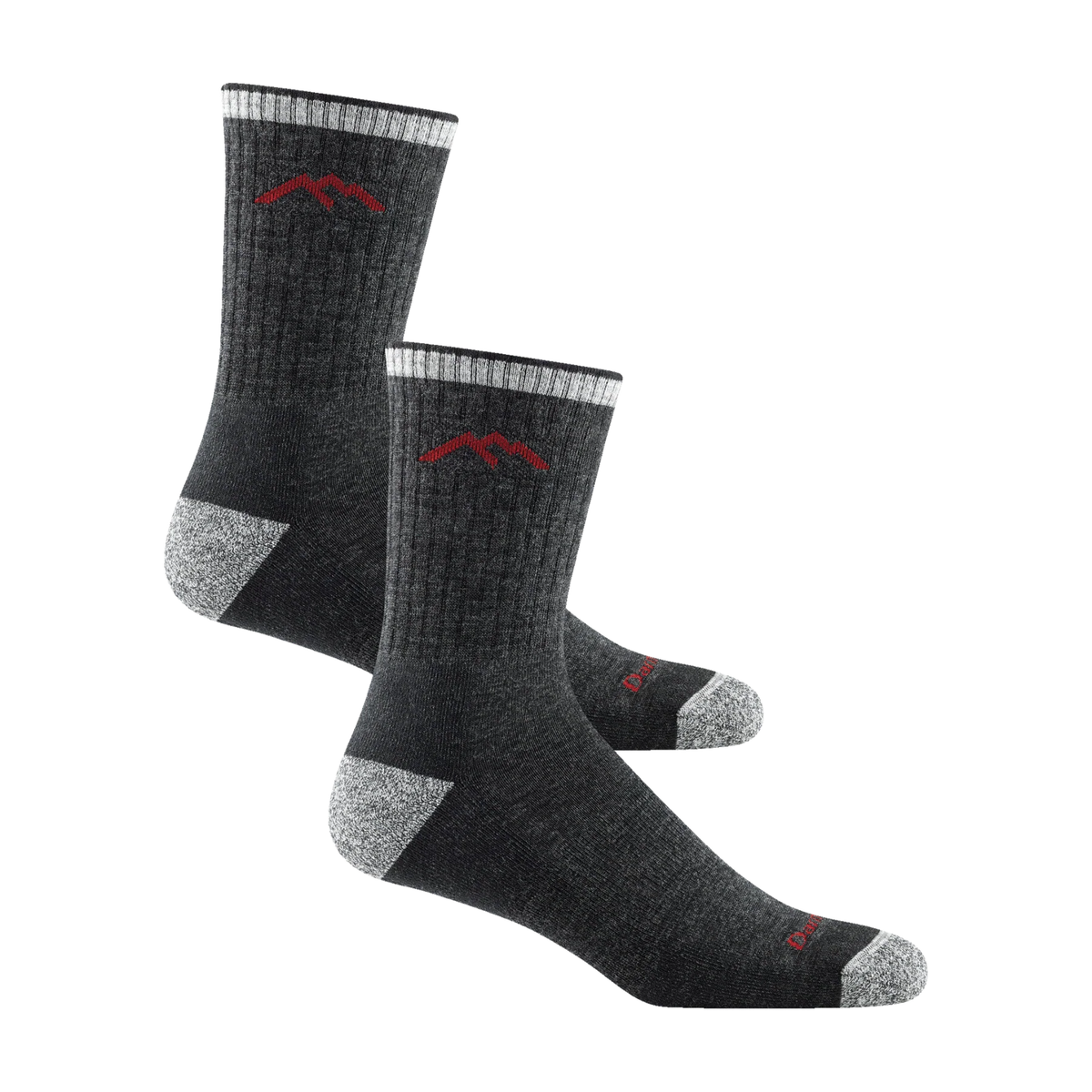 Darn Tough Mens Merino Wool Micro Crew Cushion-Black