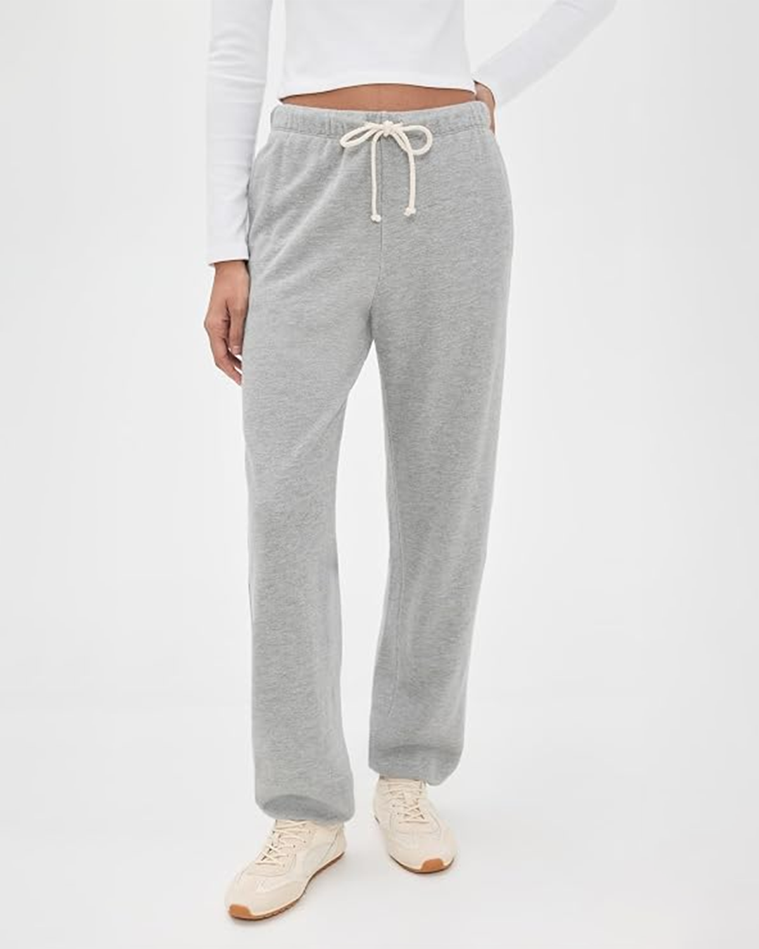 Womens The Eco-Terry Sweatpants in Heather Grey