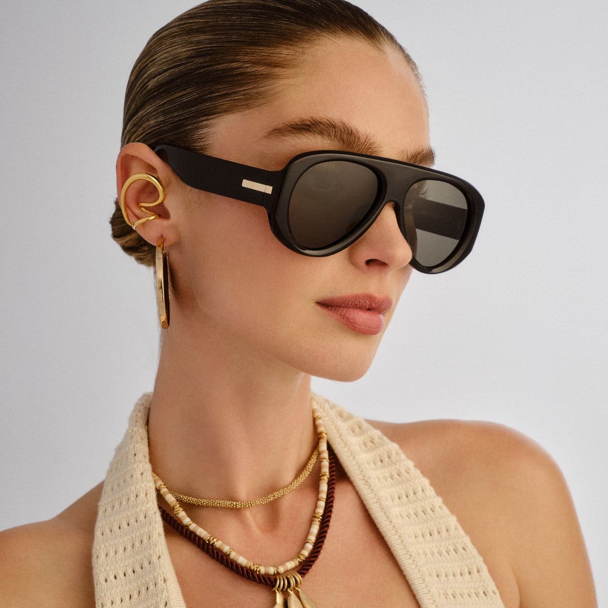 Le Specs Dream Boat Sunglasses - Black