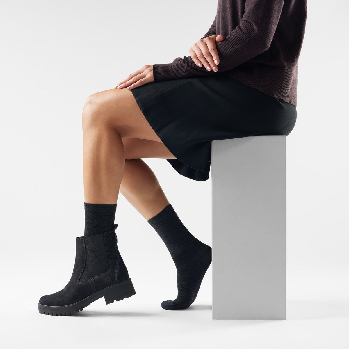Smartwool Everyday Anchor Line Crew Socks - 039_Light Gray