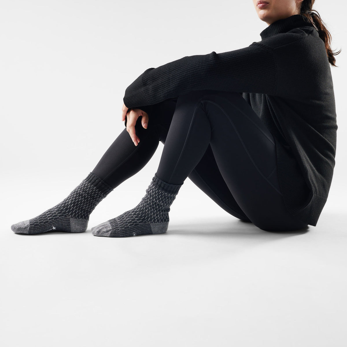 Smartwool Everyday Digi-Tick Crew Socks - 003_Charcoal