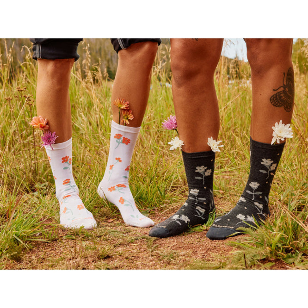 Smartwool Everyday Digi-Tick Crew Socks - Taupe-Natural Marl