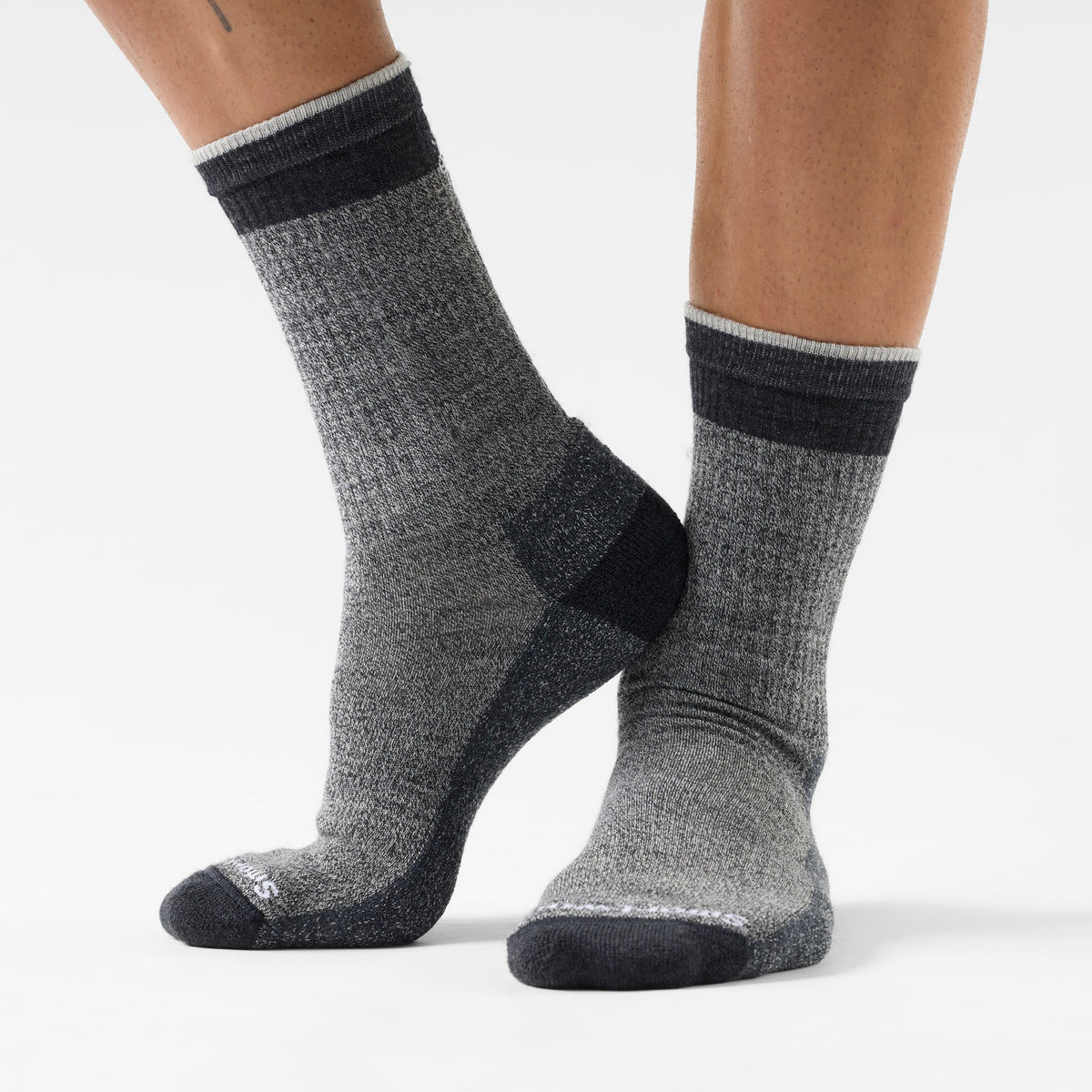 Smartwool Everyday Rollinsville Crew Socks - Ash-Charcoal