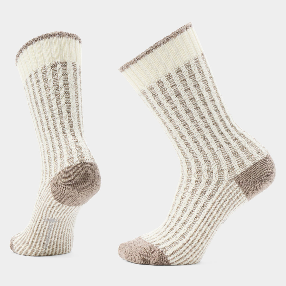 Smartwool Everyday Waffle Press Crew Socks - Natural