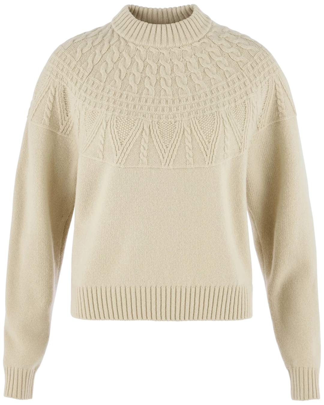 Womens Övik  Solid Jacquard Knit