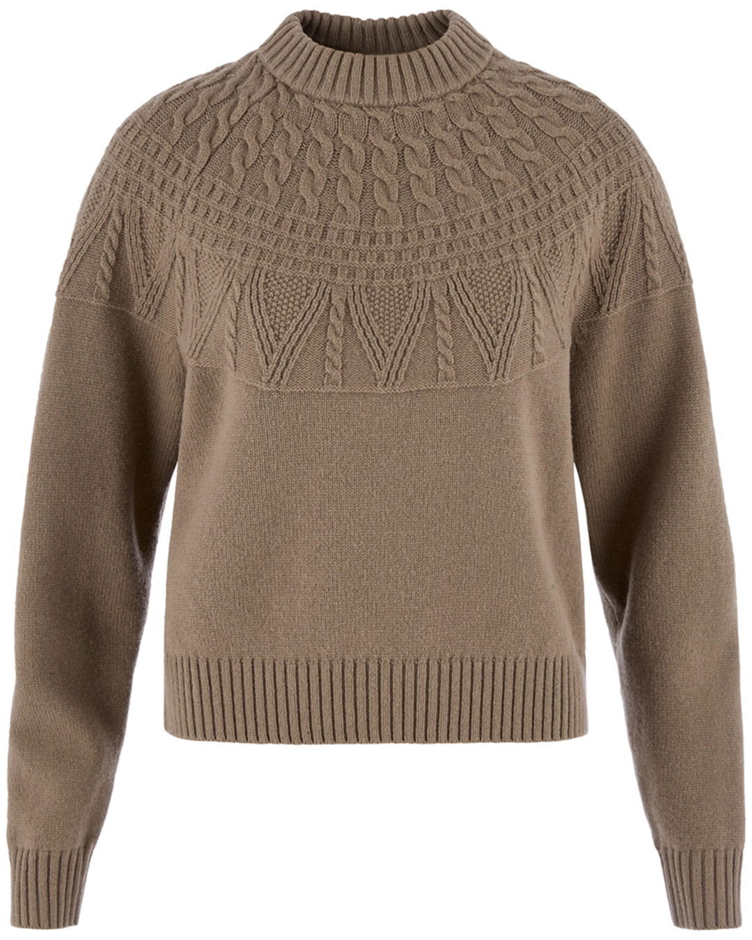 Womens Övik  Solid Jacquard Knit