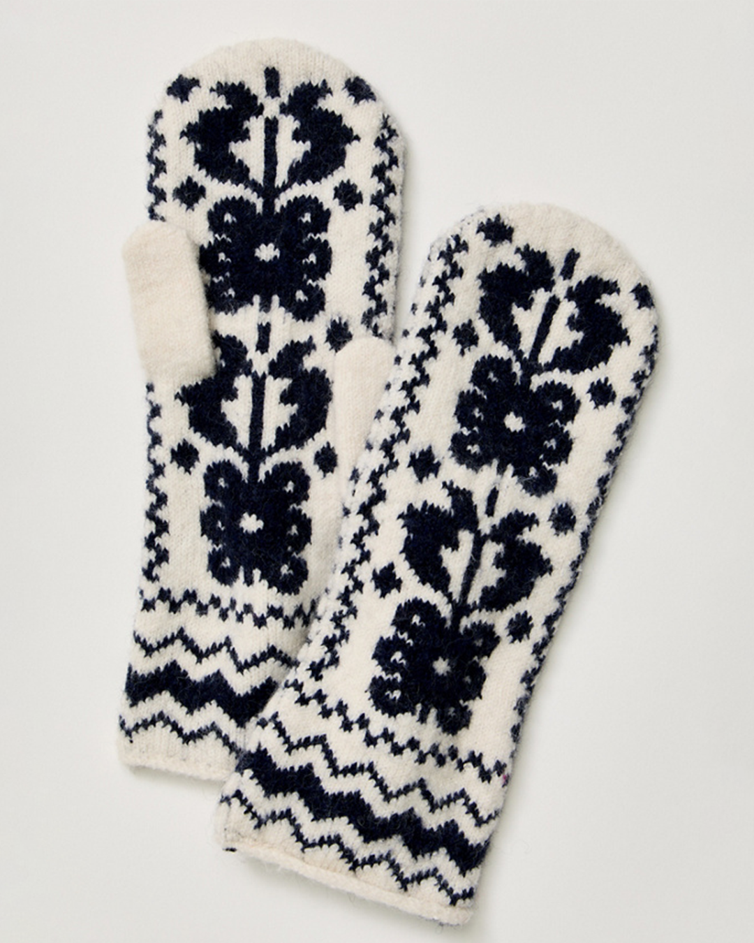 Womens Folk Mitten