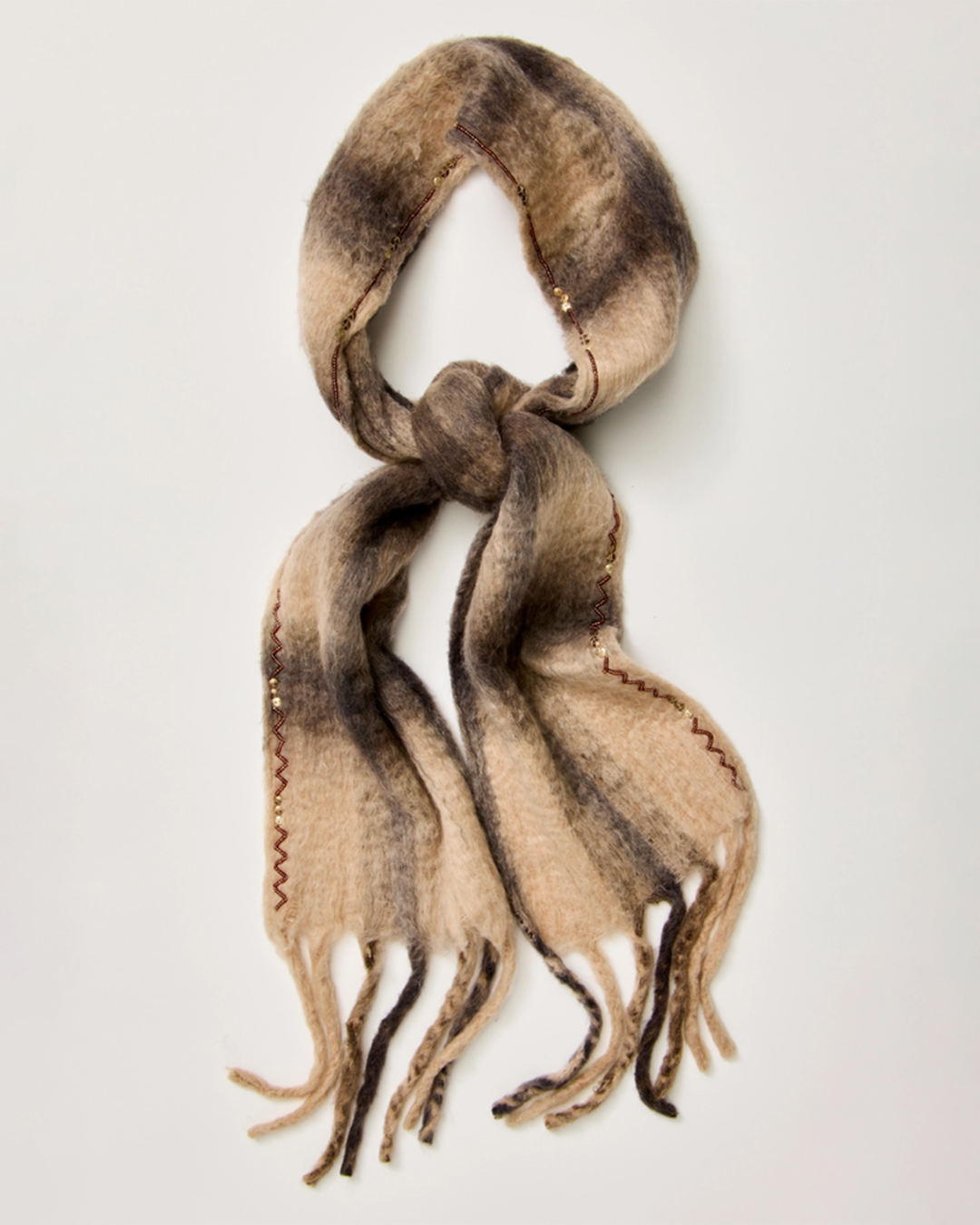 Womens Highland Plaid Skinny Scarf