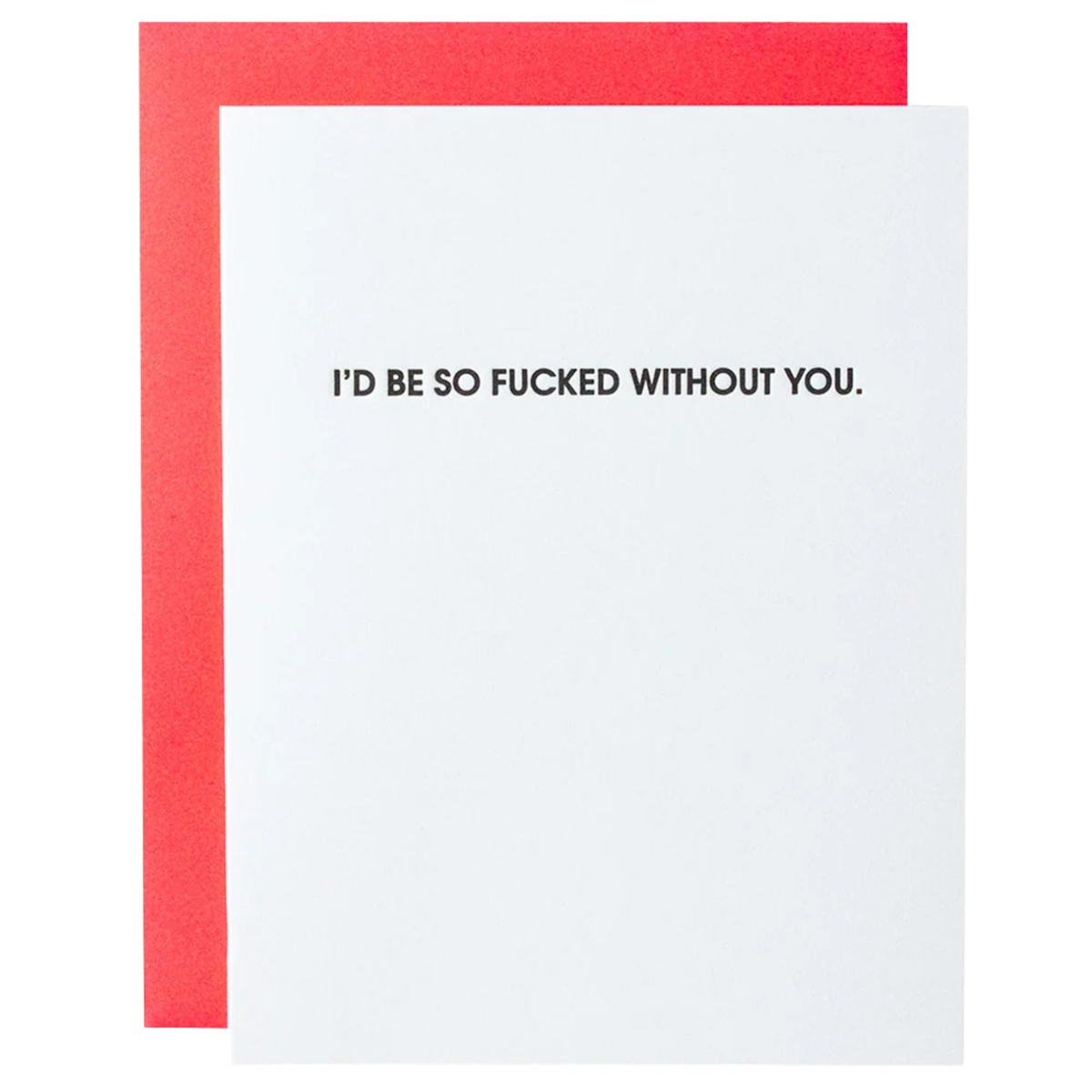 Chez Gagne Fucked Without You Card