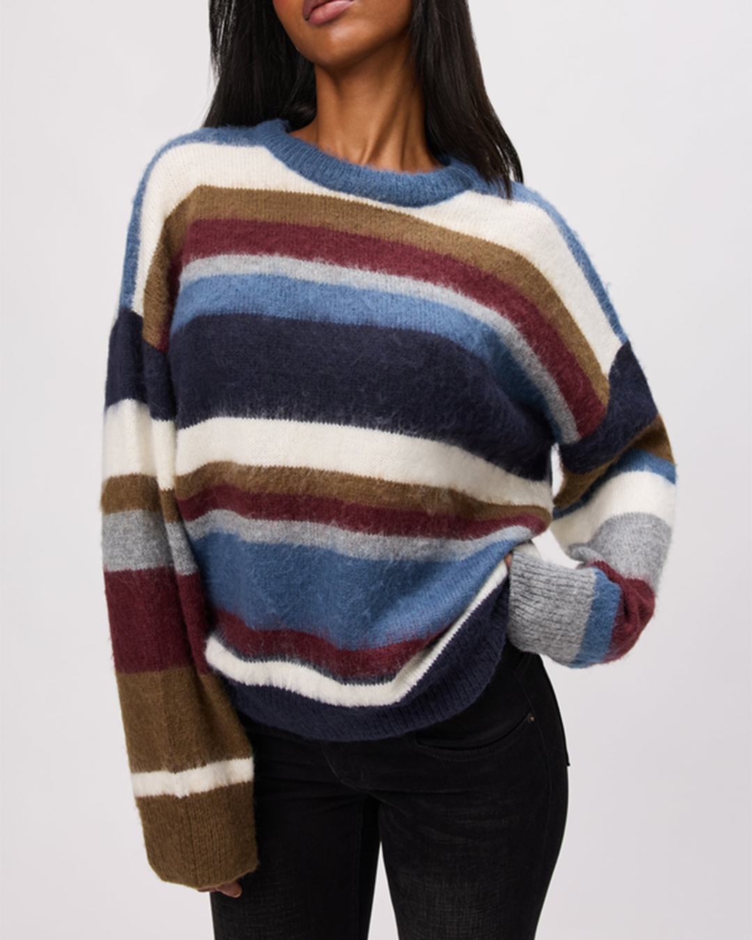 Womens Hawley Oversized Stripe Jumper