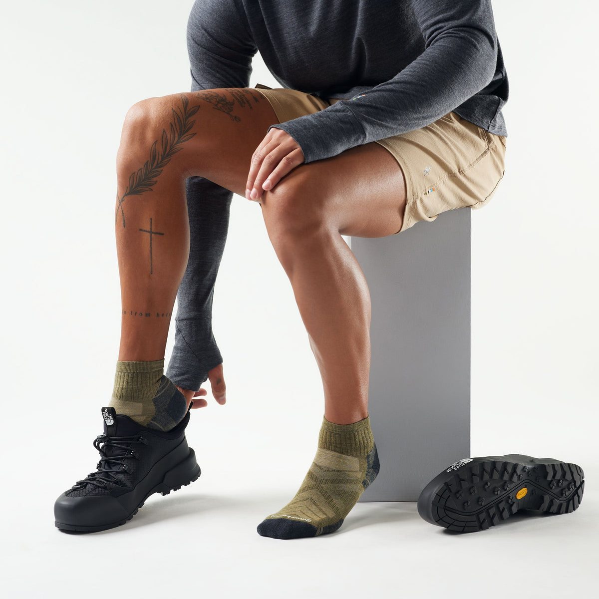 Smartwool Hike Targeted Cushion Ankle Socks - K18_Winter Moss