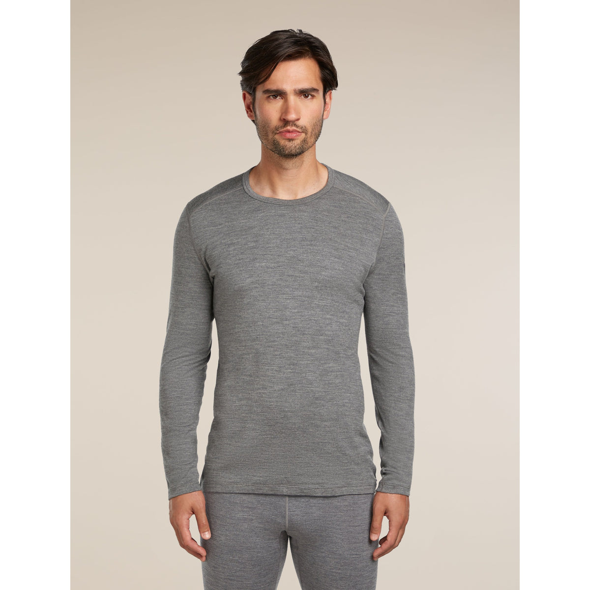 Icebreaker ICEBREAKER Mens 260 Tech Long Sleeve Crewe - GRITSTONEHTHR