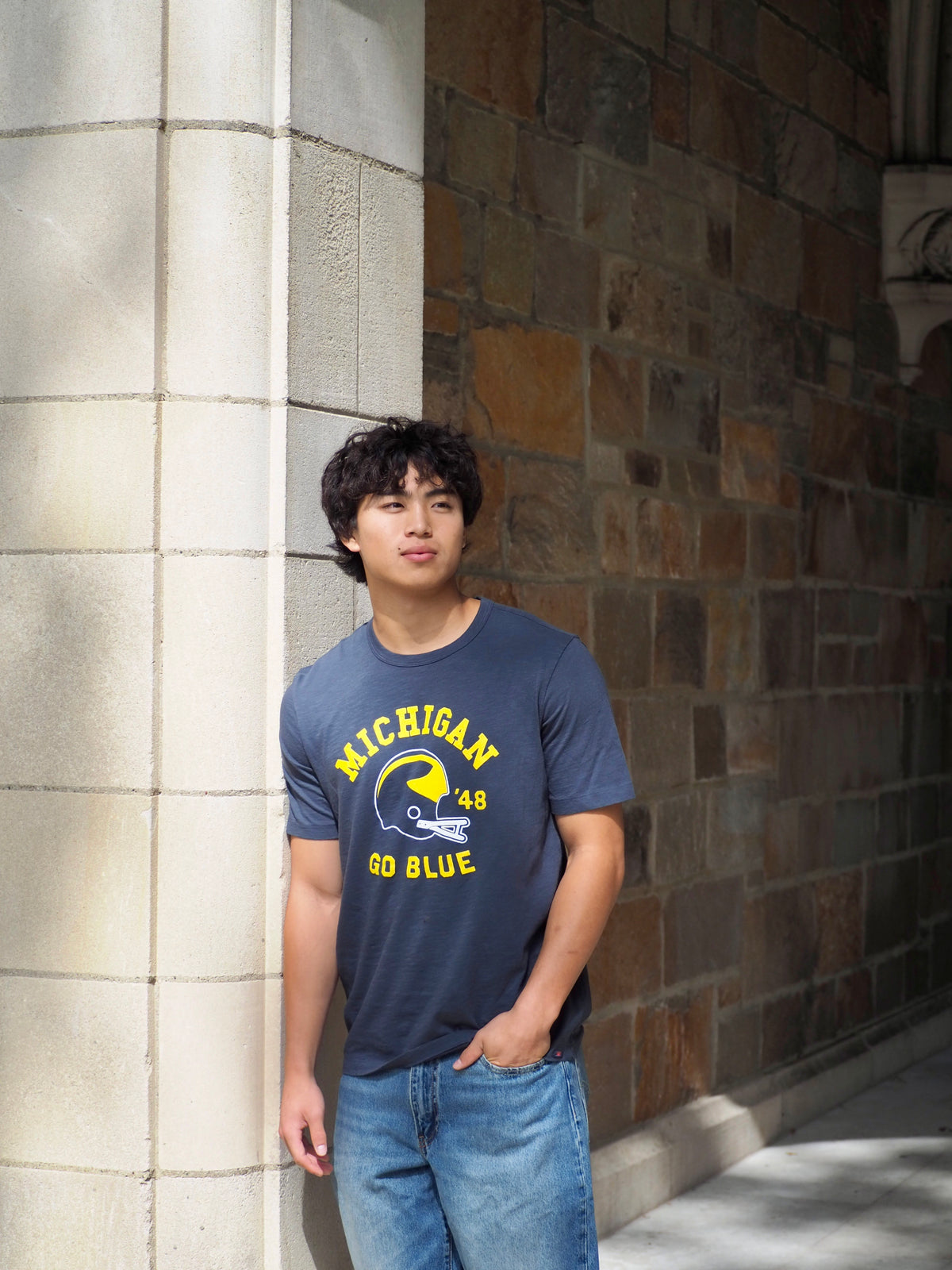Mens Michigan Sunwashed Tee