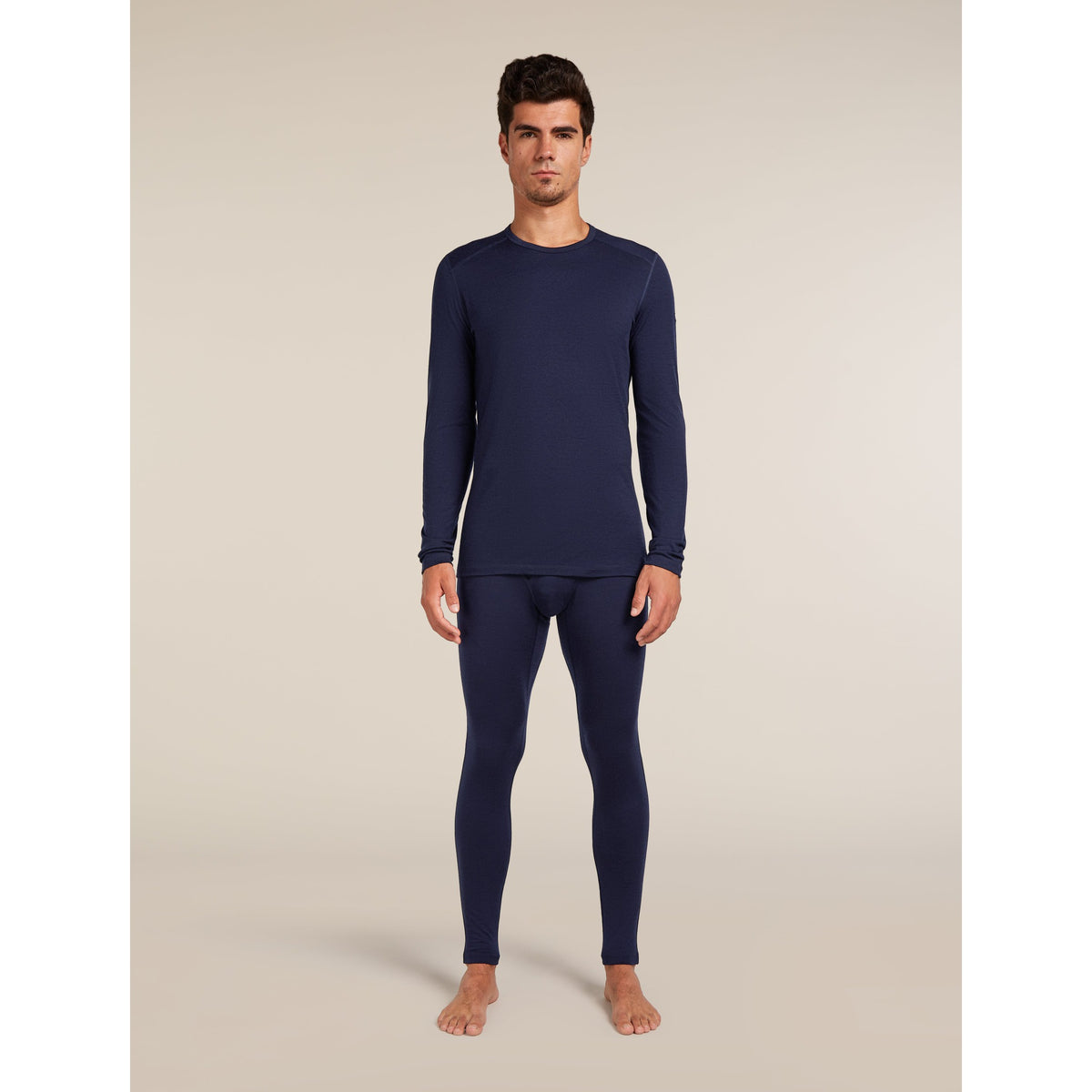 Icebreaker Mens 200 Oasis Leggings With Fly - Midnight Navy