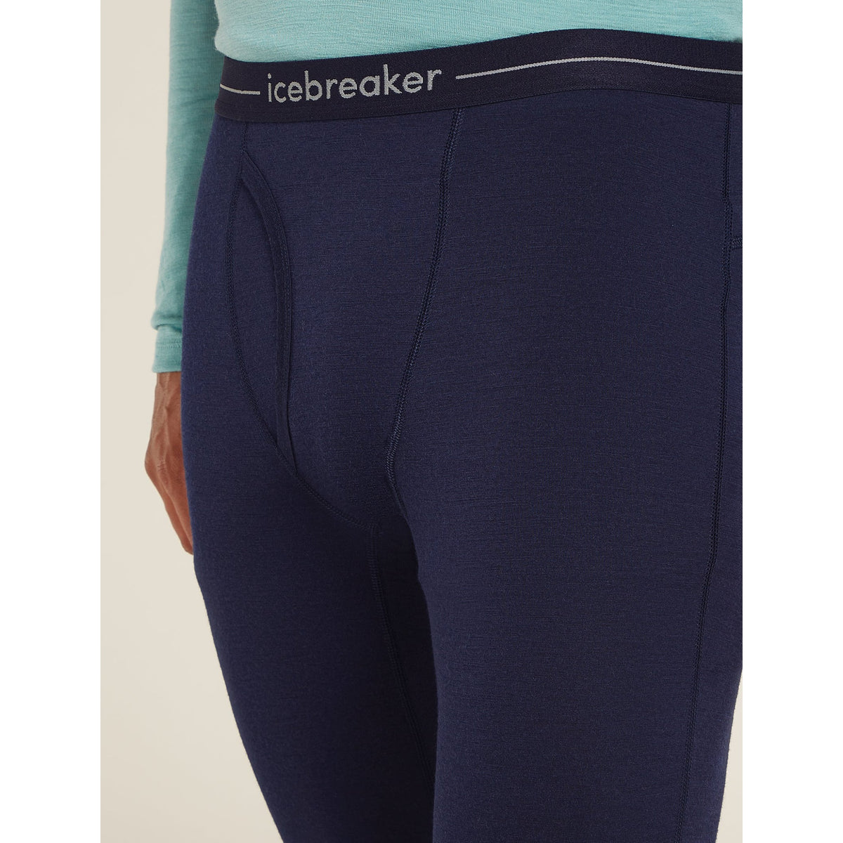 Icebreaker  Mens 200 Oasis Leggings With Fly -Midnight Navy