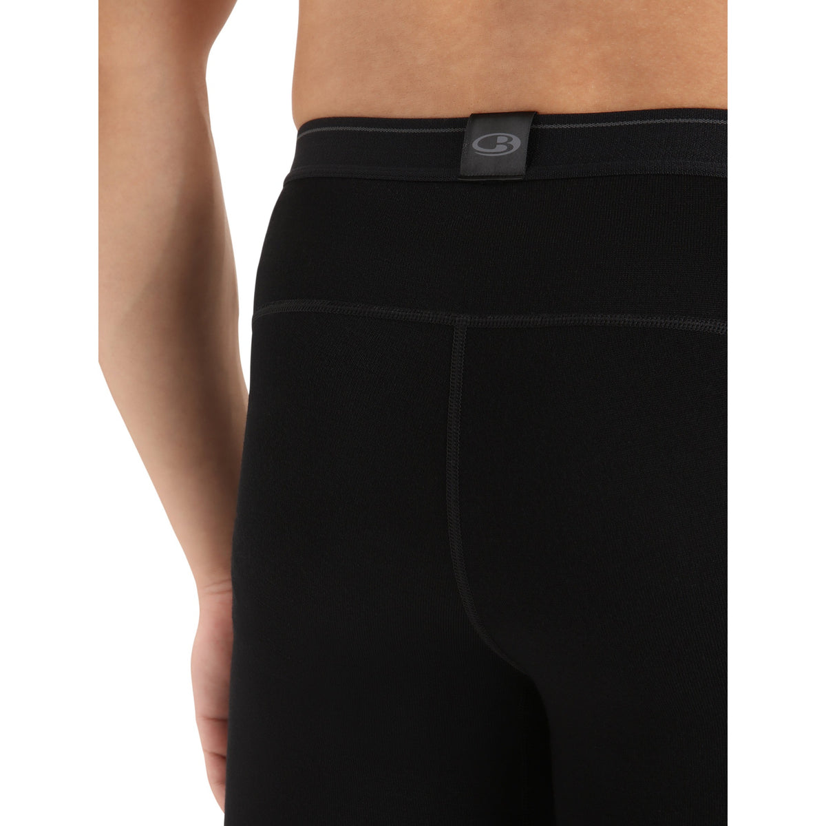 Icebreaker Mens 260 Tech Leggings With Fly - Black/ Moonsoon