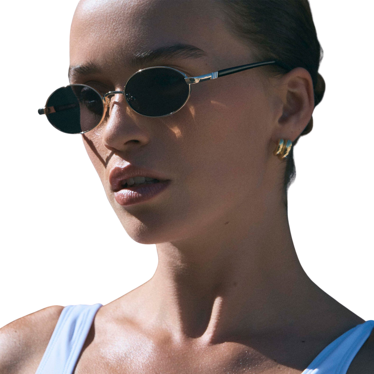 Le Specs Icicle Sunglasses-Bright Gold