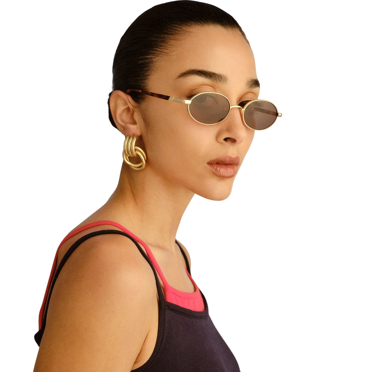 Le Specs Icicle Sunglasses-Bright Gold