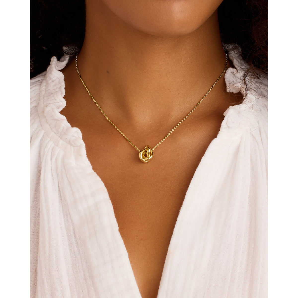 Gorjana Infinity Knot Necklace - Gold - Gold