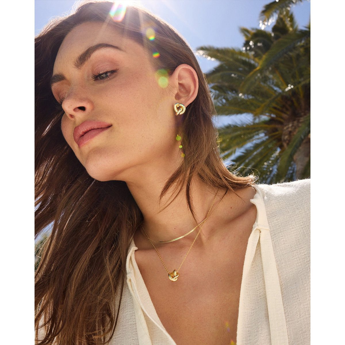 Gorjana Infinity Knot Necklace - Gold - Gold