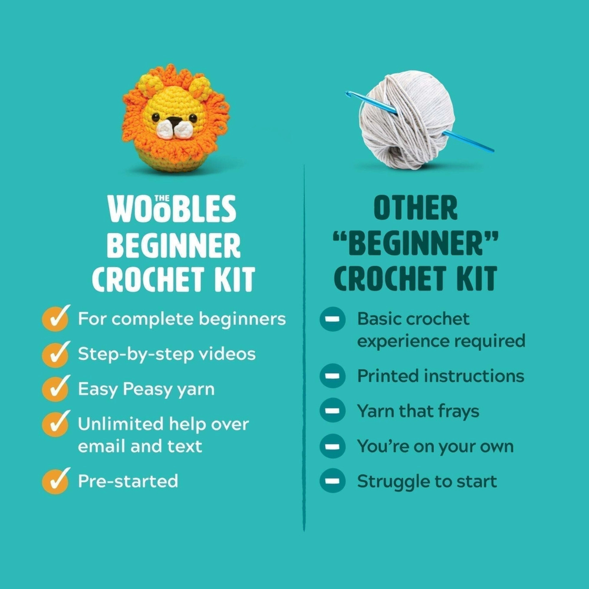 The Woobles Jerry the Jellyfish Crochet Kit