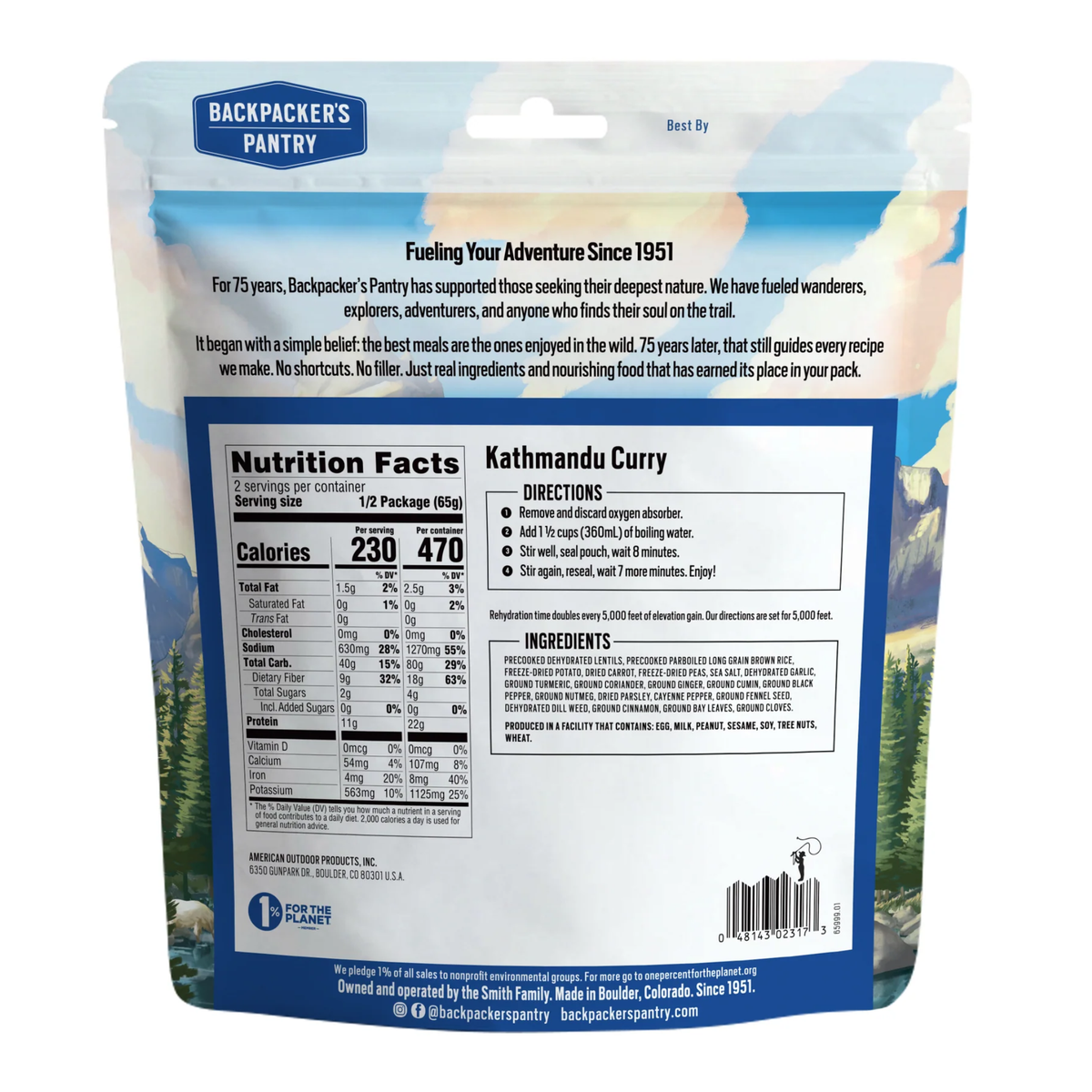 Backpacker's Pantry Katmandu Curry 2P
