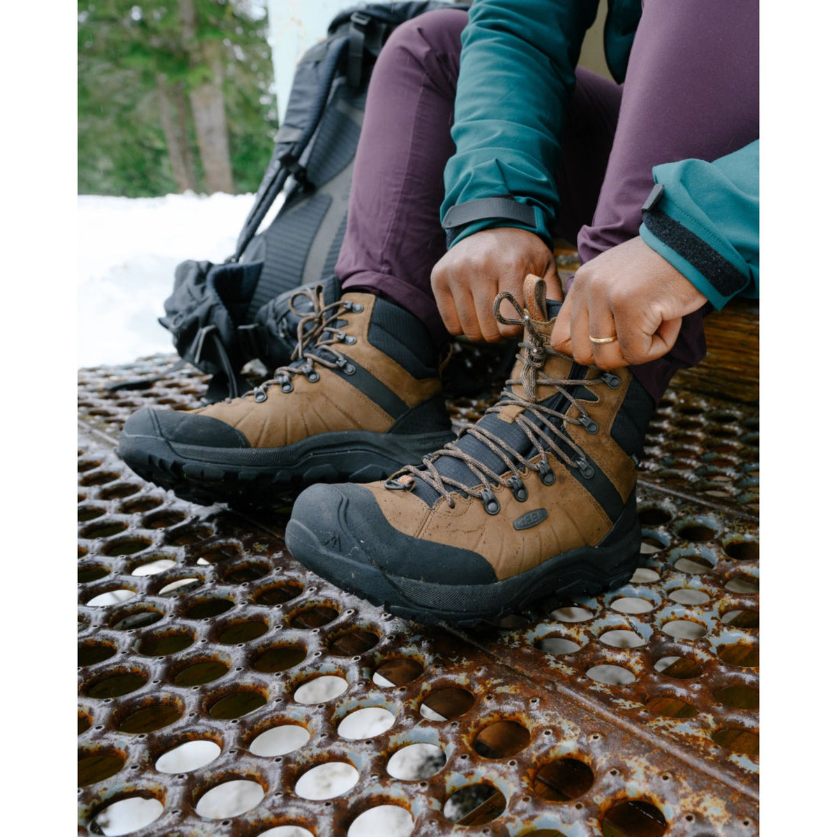 Keen Keen Mens Revel IV Mid Polar M-Dark Earth/Caramel - Dark Earth/Caramel Cafe