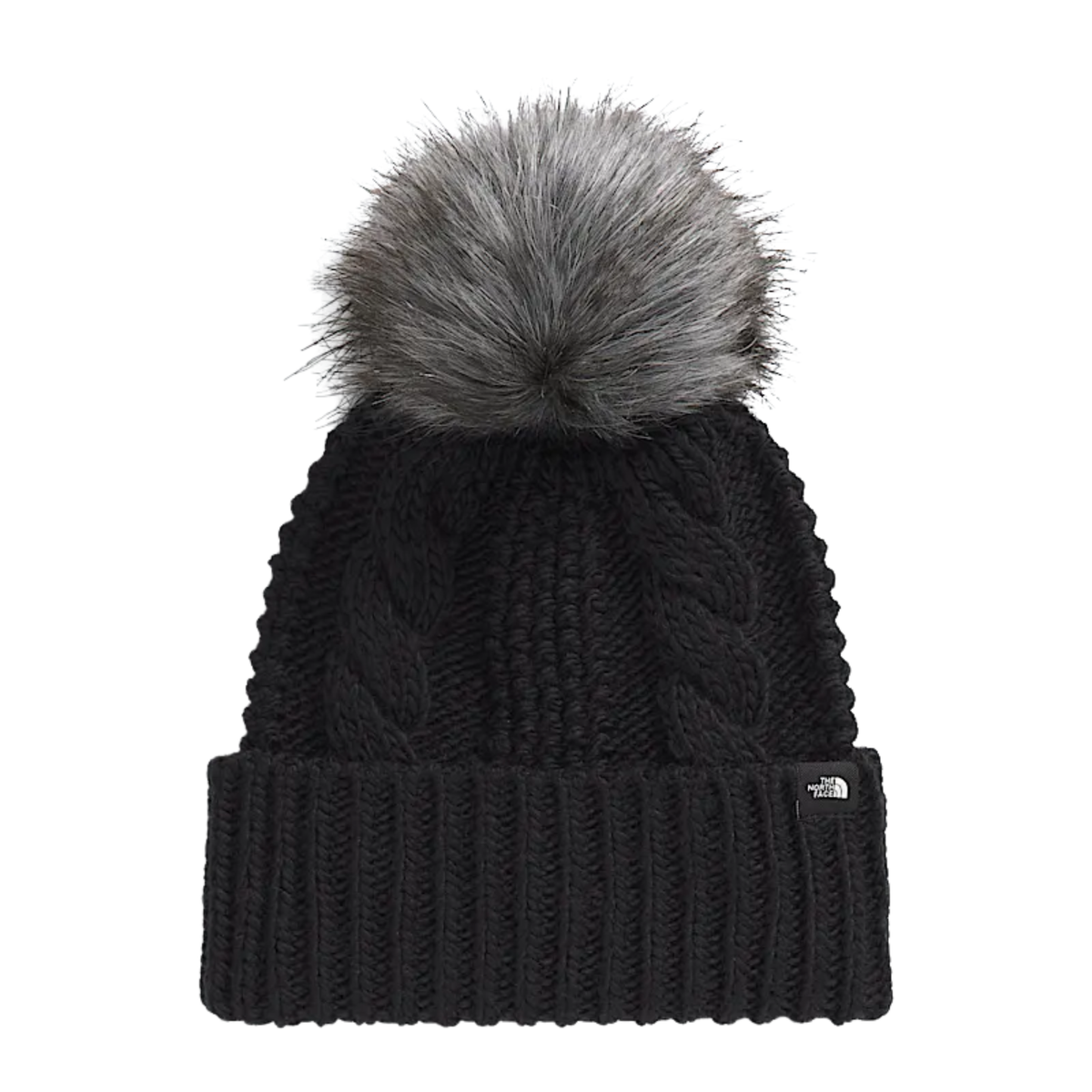 The North Face Kids Oh Mega Fur Pom Beanie-Black