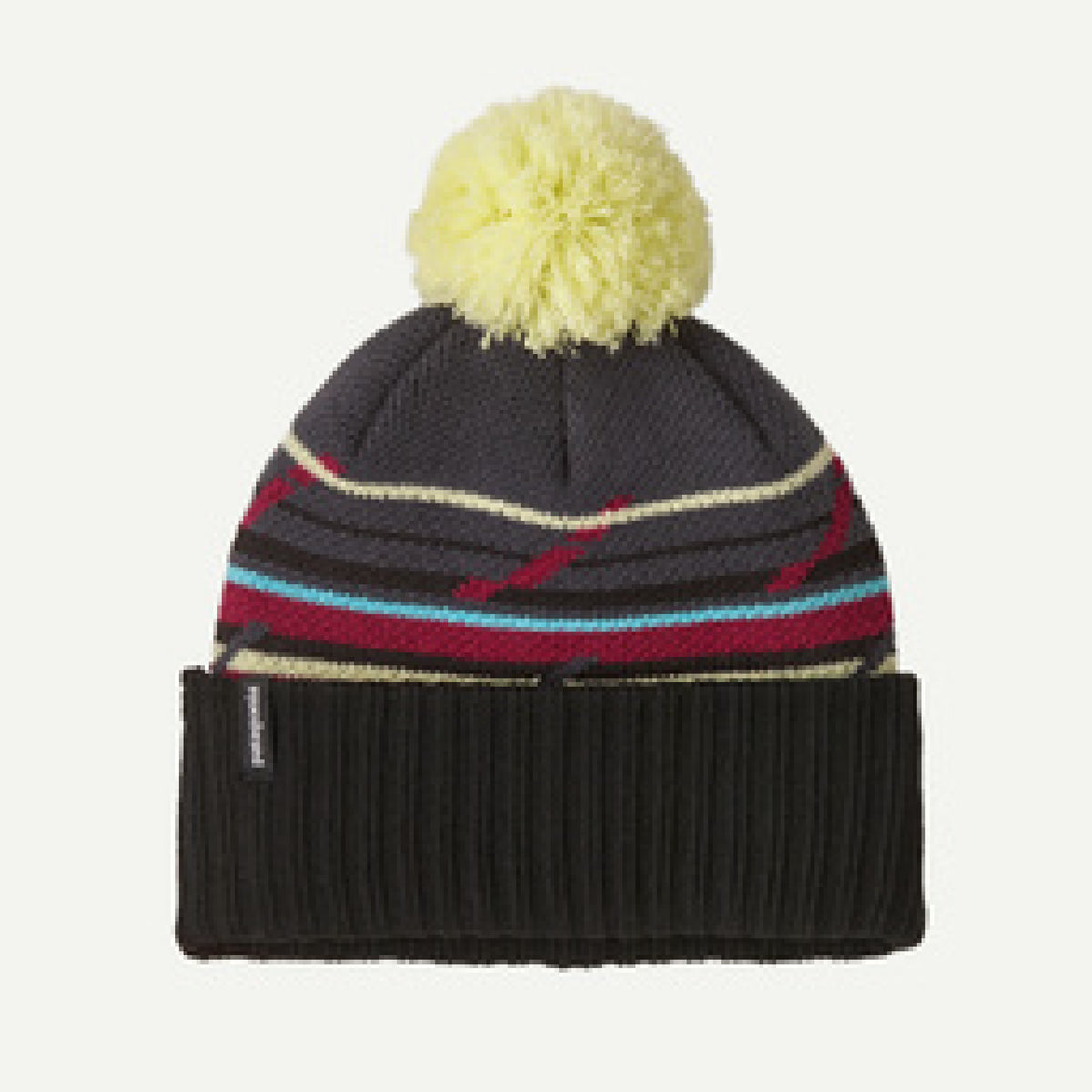 Patagonia Kids Powder Town Beanie - Mountain Minded Geo: Smolder Blue