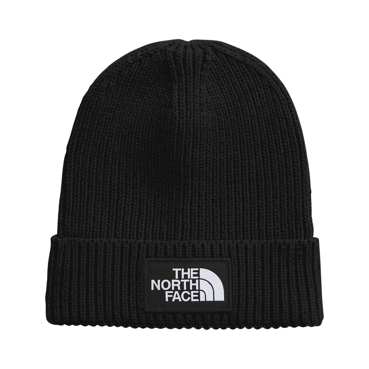 The North Face Kids TNF Logo Box Cuffed Beanie- Black