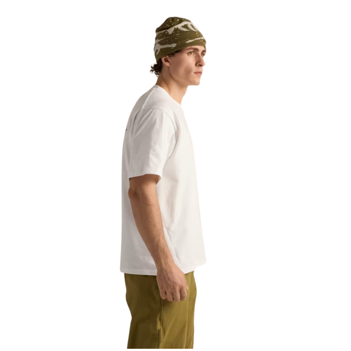 Arcteryx Kragg Cotton Logo Short Sleeve-White Light 
