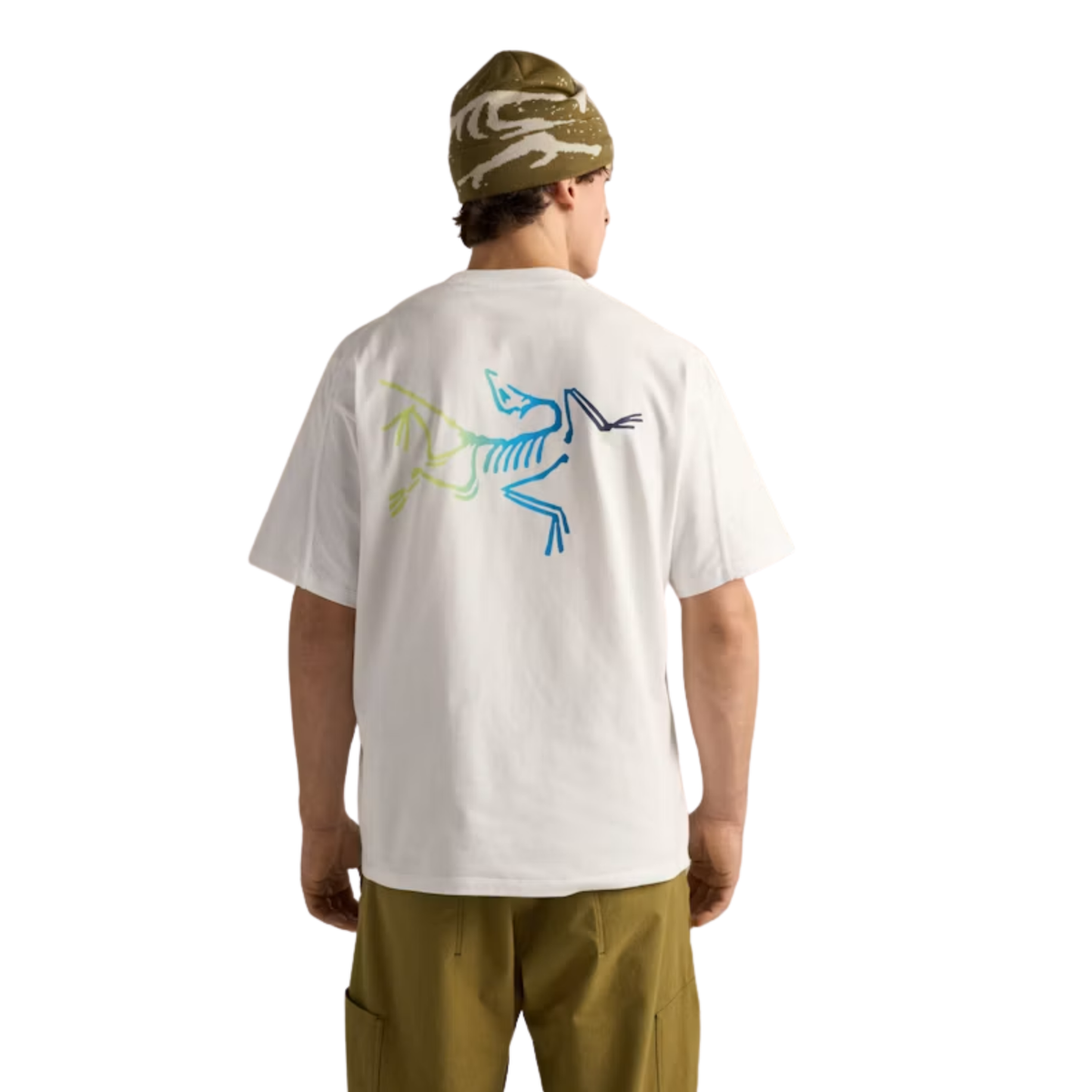 Arcteryx Kragg Cotton Logo Short Sleeve-White Light 
