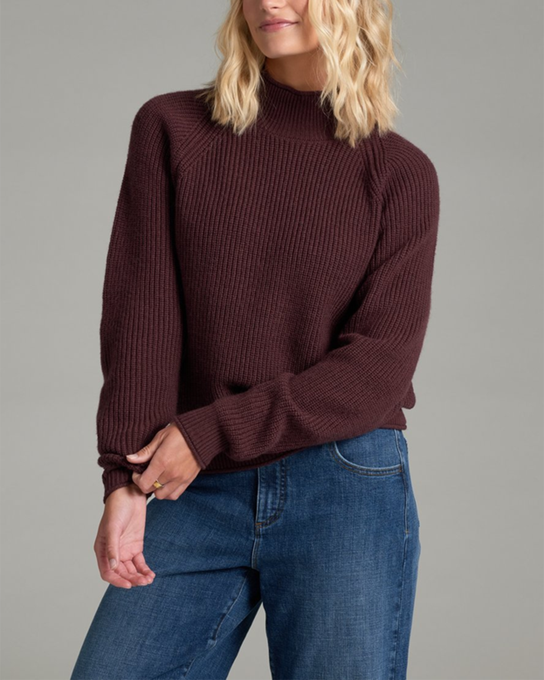 Womens Strova Roll Neck Sweater