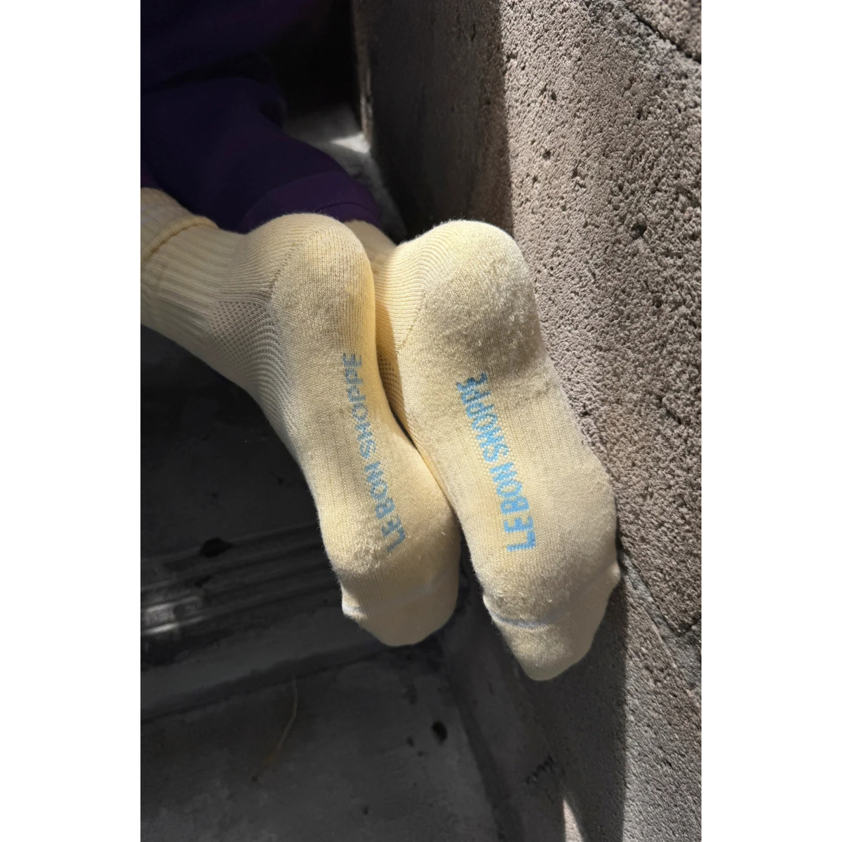 LE BON Boyfriend Socks-Lemonade